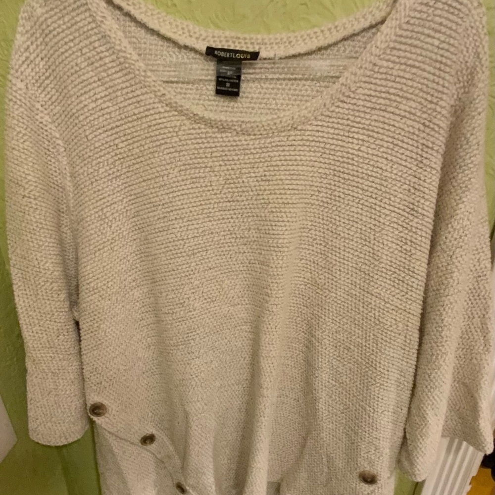 🌸🌸 Robert Louis Textured Knit in Cream - Picture 3 of 4